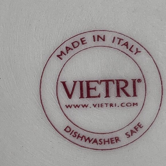 Vietri Old St. Nick Cocktail Plate Champagne Wine 6.5" Snack Canape Italy Santa - Picture 3 of 5